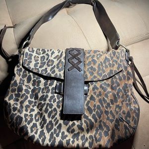 Dolce Gabbana leopard print canvas bag - D&G